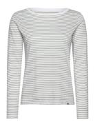 Mads Nørgaard Organic Jersey Stripe Tenna Tee Fav Grön