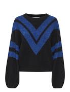 Gestuz Alphagz Ls Striped Pullover Blå