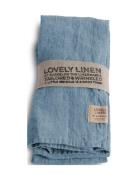 Lovely Linen Lovely Napkin Blå