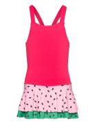 Lindex Swimsuit Sg Melon With Flounce Rosa