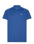 Ace Performance Zip Polo Sport T-shirts Short-sleeved Blue Björn Borg