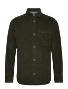 Jack & J S Jjkendrick Cord Overshirt Ls Khaki Green