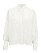 Kuellakb Shirt Tops Shirts Long-sleeved White Karen By Simonsen