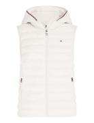 Tommy Hilfiger Lw Padded Global Stripe Vest Rosa