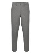 Selected Homme Slhslimtapedan Flannel Trouser O Grå