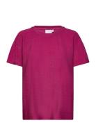 Coster Copenhagen Shimmer Tee In Lurex Jersey Rosa