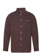 Regular Fit Corduroy Shirt - Gots/V Tops Shirts Casual Burgundy Knowle...