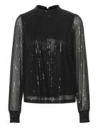 Kaffe Kabolette Sequin Blouse Svart