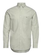 GANT Reg Classic Poplin Gingham Shirt Grön