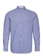 GANT Reg Classic Poplin Gingham Shirt Blå