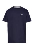 Badge T-Shirt Tops T-shirts Short-sleeved Navy Lee Jeans