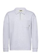 Dom Half-Zip Sweat Designers Sweat-shirts & Hoodies Sweat-shirts Grey ...