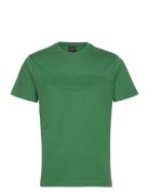 Am Emboss Tee Tops T-shirts Short-sleeved Green Hackett London