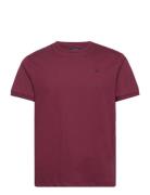 Jersey Tipped Tee Tops T-shirts Short-sleeved Purple Hackett London