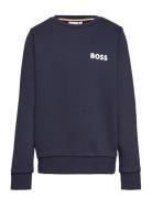 BOSS Sweatshirt Marinblå