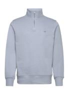 GANT Reg Shield Half Zip Sweat Blå