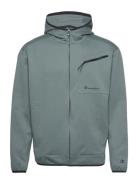 Champion Hooded Full Zip Sweatshirt Grön