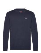 Tommy Jeans Tjm Slim Essntls C-Neck Sweater Marinblå