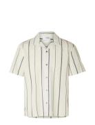 Selected Homme Slhrelaxnew-Linen Shirt Ss Resort Beige