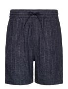 Les Deux Otto Linen Shorts Marinblå