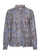 Riina-Cw - Skjorte Tops Shirts Long-sleeved Blue Claire Woman