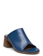 Sandals - Block Heels Sandal Med Klack Blue ANGULUS