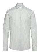 Calvin Klein Thermo Tech Stripe Fitted Shirt Blå