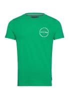 Hilfiger Roundle Tee Tops T-shirts Short-sleeved Green Tommy Hilfiger