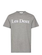 Les Deux Charles T-Shirt Grå