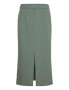 Vila Vivar Hw Long Skirt - Noos Khaki Green