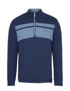 Original Penguin Golf L/S Lightweight1/4 Zip Pullover Blå