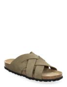 Slipper Slippers Tofflor Khaki Green Sofie Schnoor