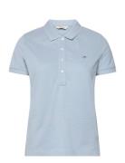 Slim Sheild Cap Sleeve Pique Polo Tops T-shirts & Tops Polos Blue GANT