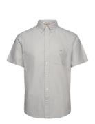 GANT Reg Classic Oxford Ss Shirt Blå