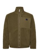 Fleece Jacket Tops Sweat-shirts & Hoodies Fleeces & Midlayers Green GA...