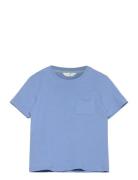 Mango Essential Cotton-Blend T-Shirt Blå