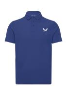 Essential Ss Polo Tops Polos Short-sleeved Blue Castore