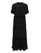 Marie Silje Dress Maxiklänning Festklänning Black Bruuns Bazaar