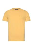 James Tee Tops T-shirts Short-sleeved Yellow Morris