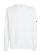 Calvin Klein Jeans Badge Crew Neck Vit