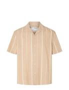 Selected Homme Slhrelaxsun Shirt Ss Resort Beige