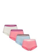 Pclogo Lady 4 Pack Solid Noos Bc Hipstertrosa Underkläder Pink Pieces