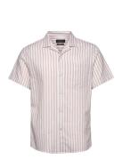 Clean Cut Copenhagen Giles Bowling Striped Shirt S/S Rosa