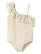 Lil'Atelier Nmffannie Swimsuit Lil Kräm