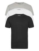 3 Pack T-Shirts Tops T-shirts Short-sleeved Black Denim Project