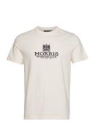 Trevor Tee Designers T-shirts Short-sleeved Cream Morris