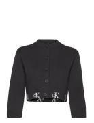 Calvin Klein Monogram Logo Cardigan Svart