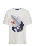 Tngerald S_S Tee Tops T-shirts Short-sleeved White The New