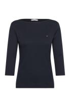 Tommy Hilfiger Slim Cody Boat-Nk 3/4Slv Svart