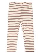 Petit Piao Legging Modal Striped Brun